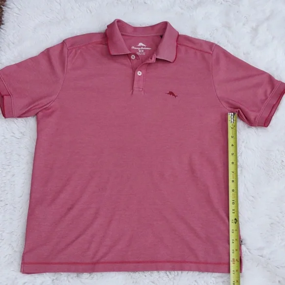 Tommy Bahama Coral Polo Shirt, Size M - Picture 12 of 17